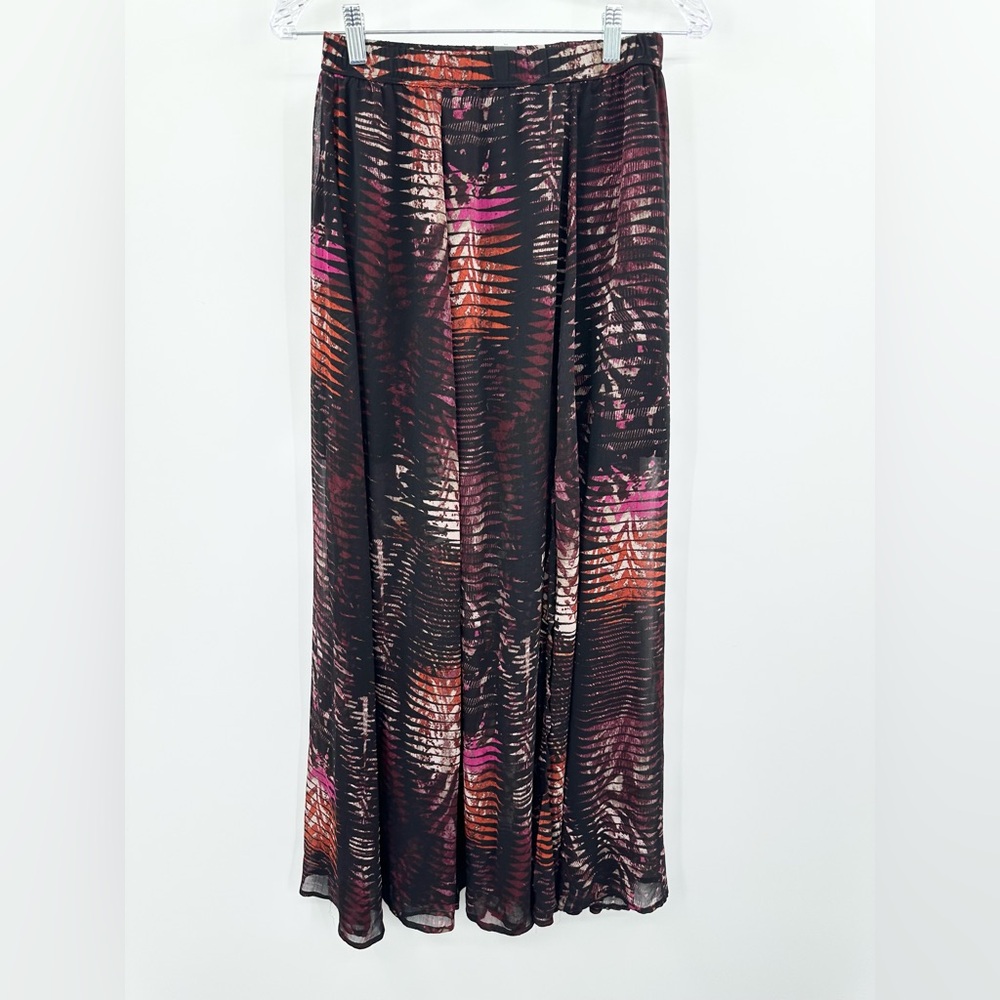 Abercrombie & Fitch Sheer Maxi Skirt w/ Mini Underlay NWOT Size XS Abstract